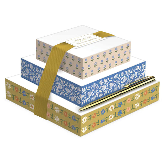 Serene Floral Notepad Set
