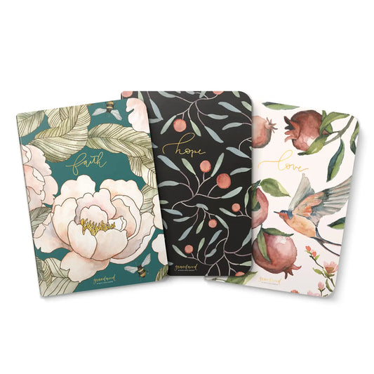 Faith Hope Love Notebook Set