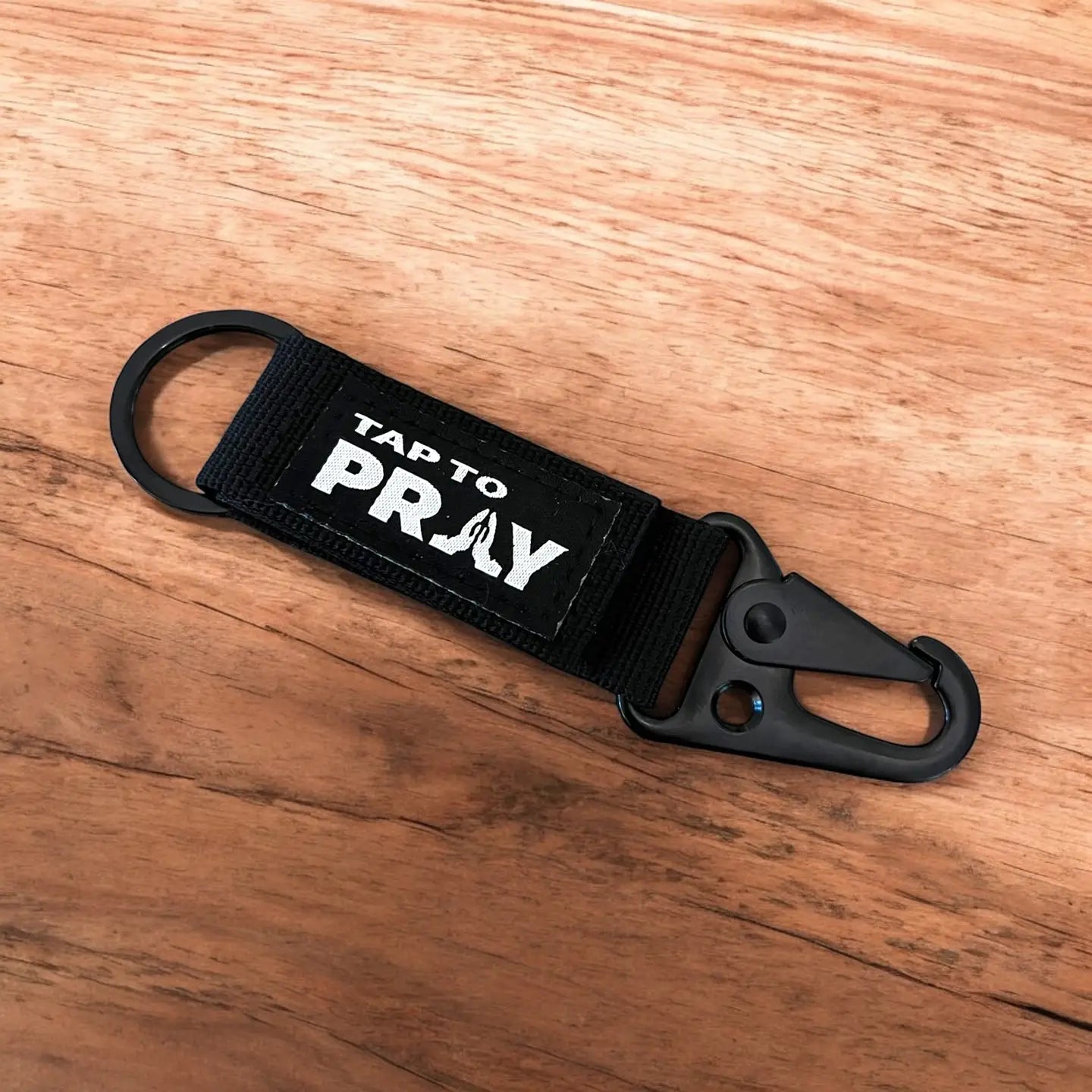 Tap to Pray Carabiner Keychain