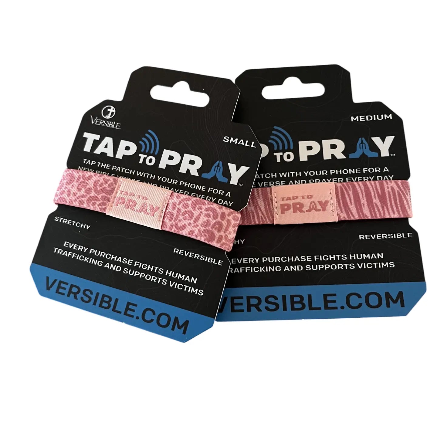 Tap to Pray Wristbands- Safari Rose