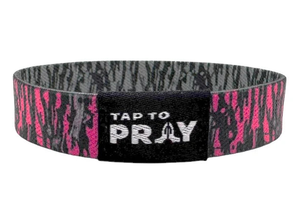 Tap to Pray Wristbands- Tree Bark Camo