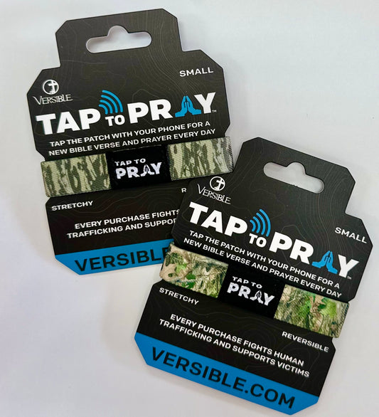 Tap to Pray Wristbands- Forest Tree Bark