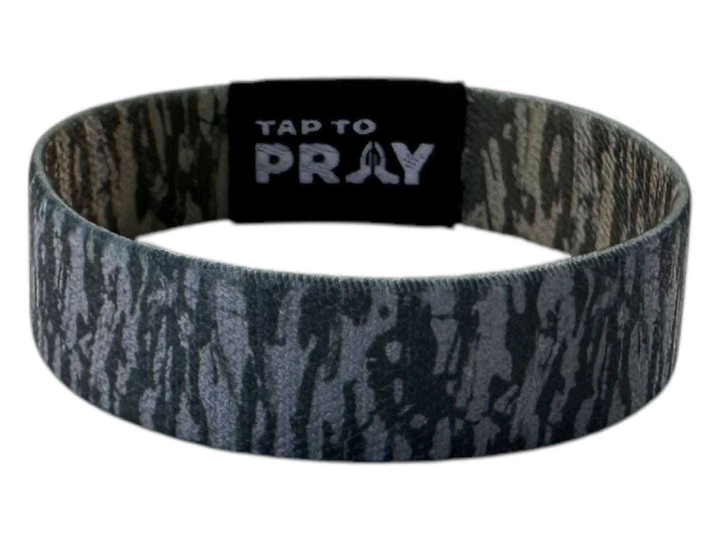 Tap to Pray Wristbands- Grey Tree Bark