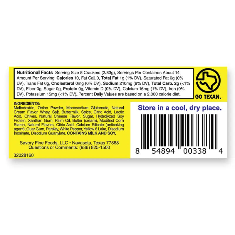 Sour Cream & Onion Seasoning