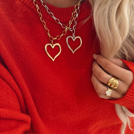 Open Heart Necklace