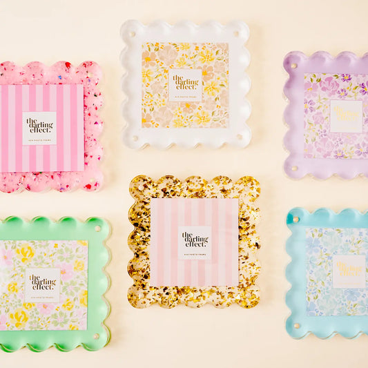 Scalloped Acrylic Picture Frames