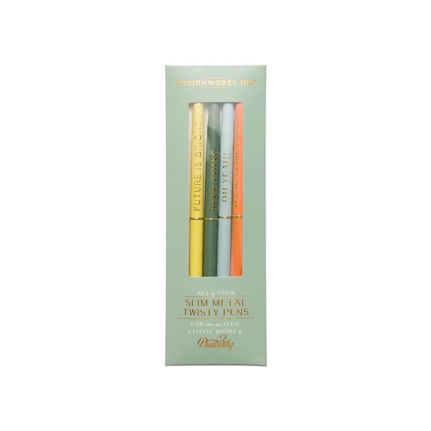 Slim Metal Twisty Pen Set