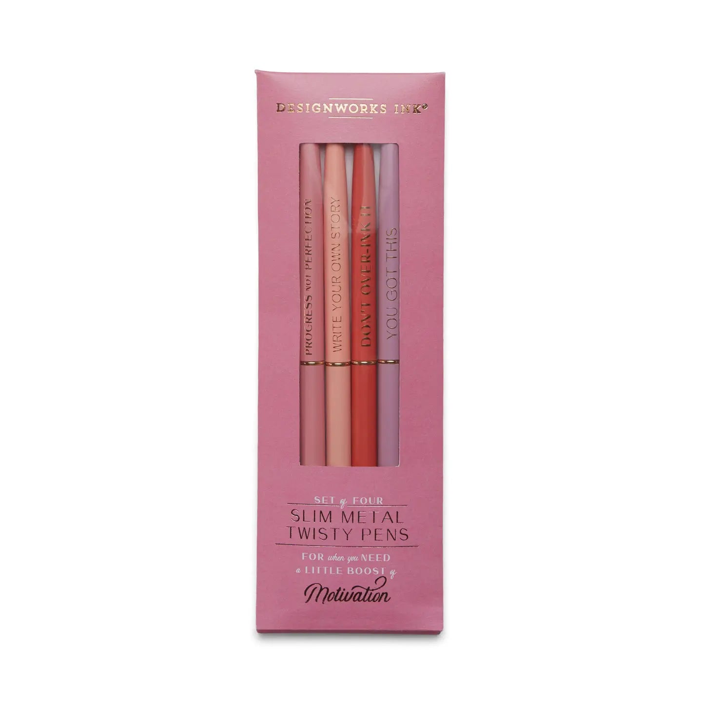 Slim Metal Twisty Pen Set