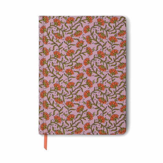 Pink Vintage Floral Journal