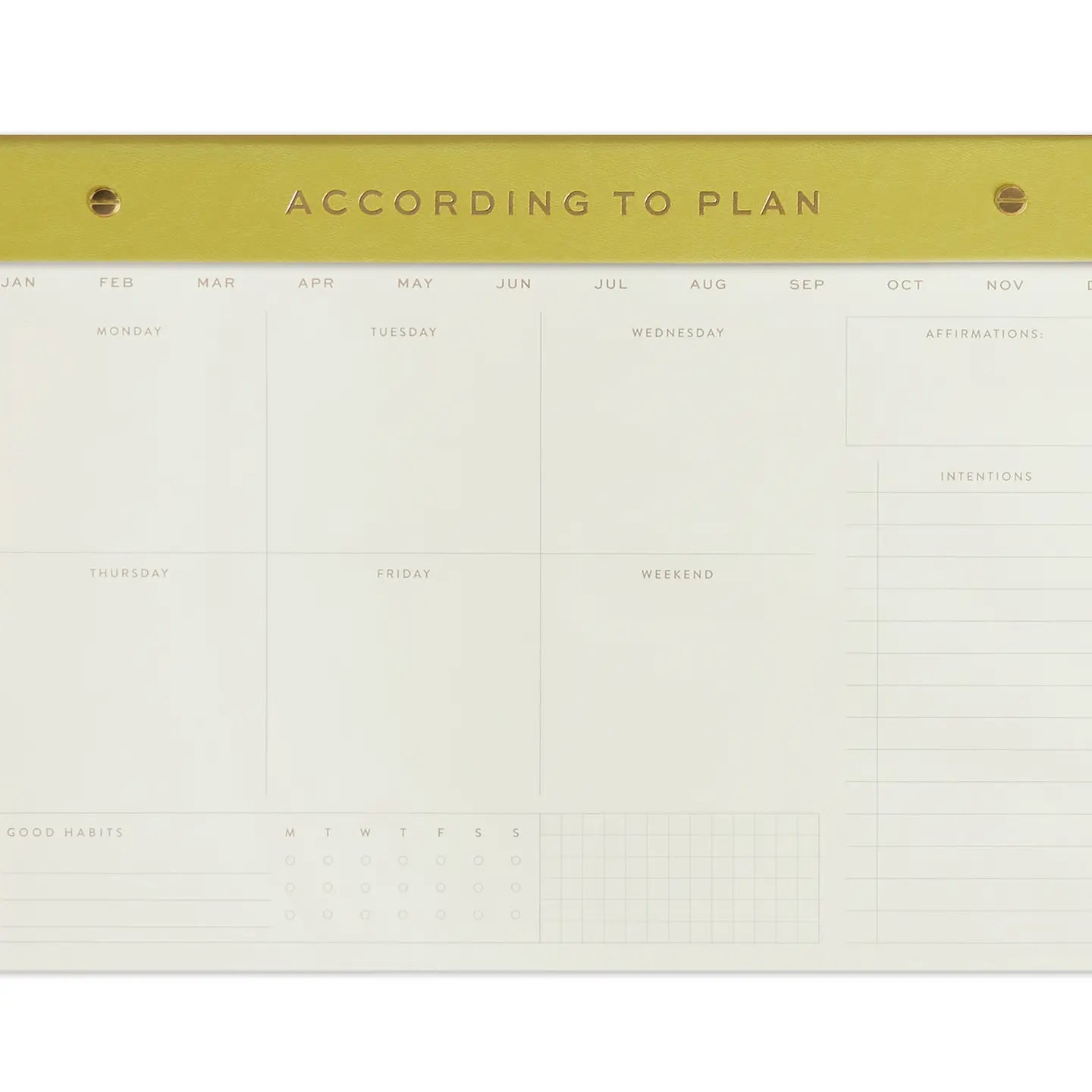 Weekly Postbound Notepad