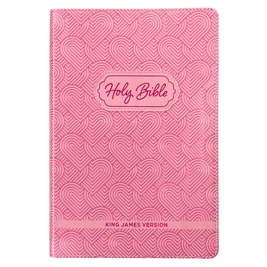 Blossom Pink Heart Kid's KJV Bible