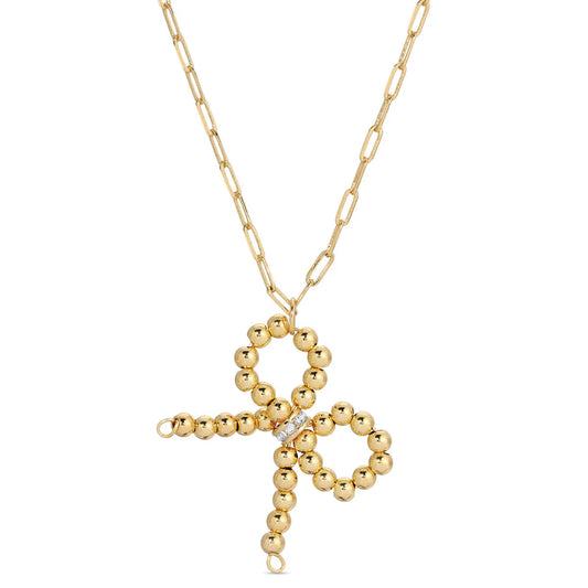 Beaded Bow Necklace