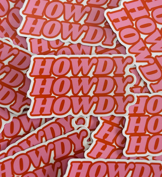 Howdy Sticker