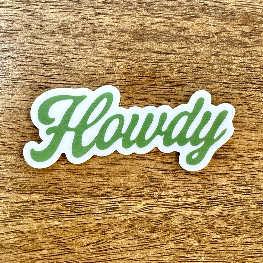 Howdy Sticker