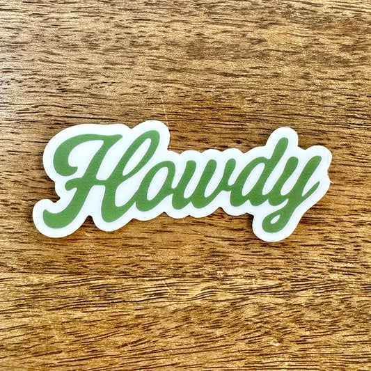 Howdy Sticker
