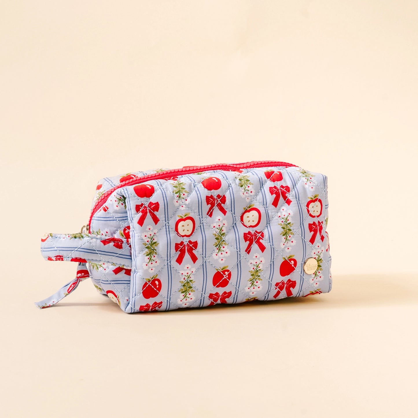 Essentials Quilted Cosmetic Pouch