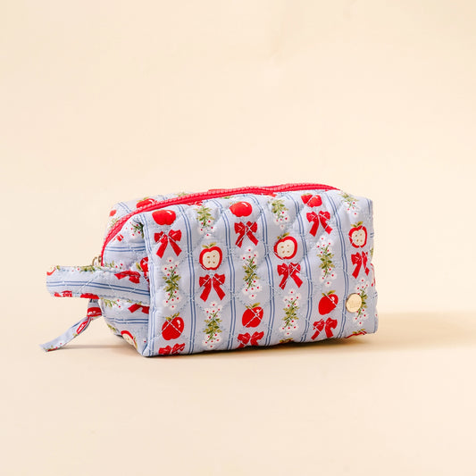 Essentials Quilted Cosmetic Pouch