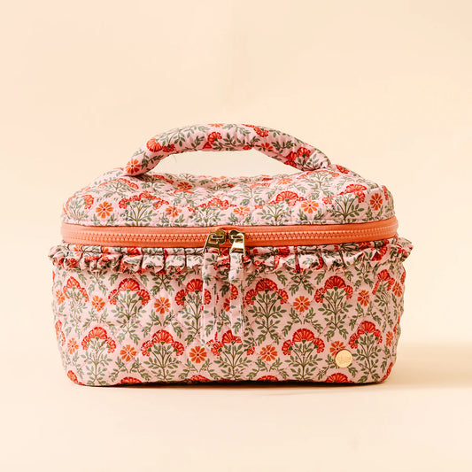 Glam Quilted Cosmetic Bag