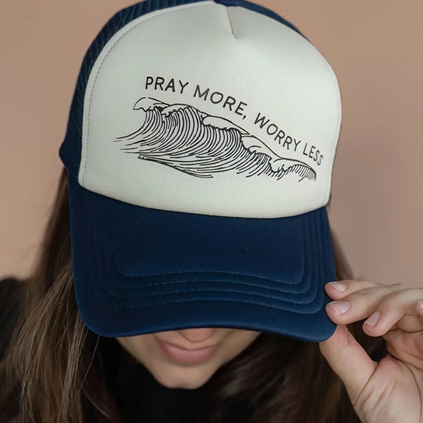 “Pray more worry less" Trucker Hat