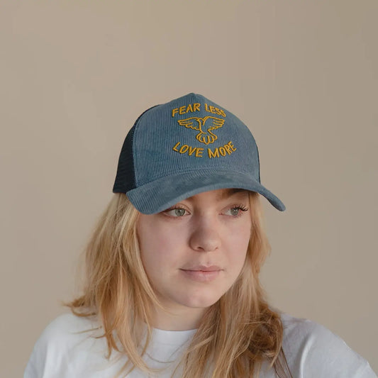 “Fear Less Love More” Embroidered Hat