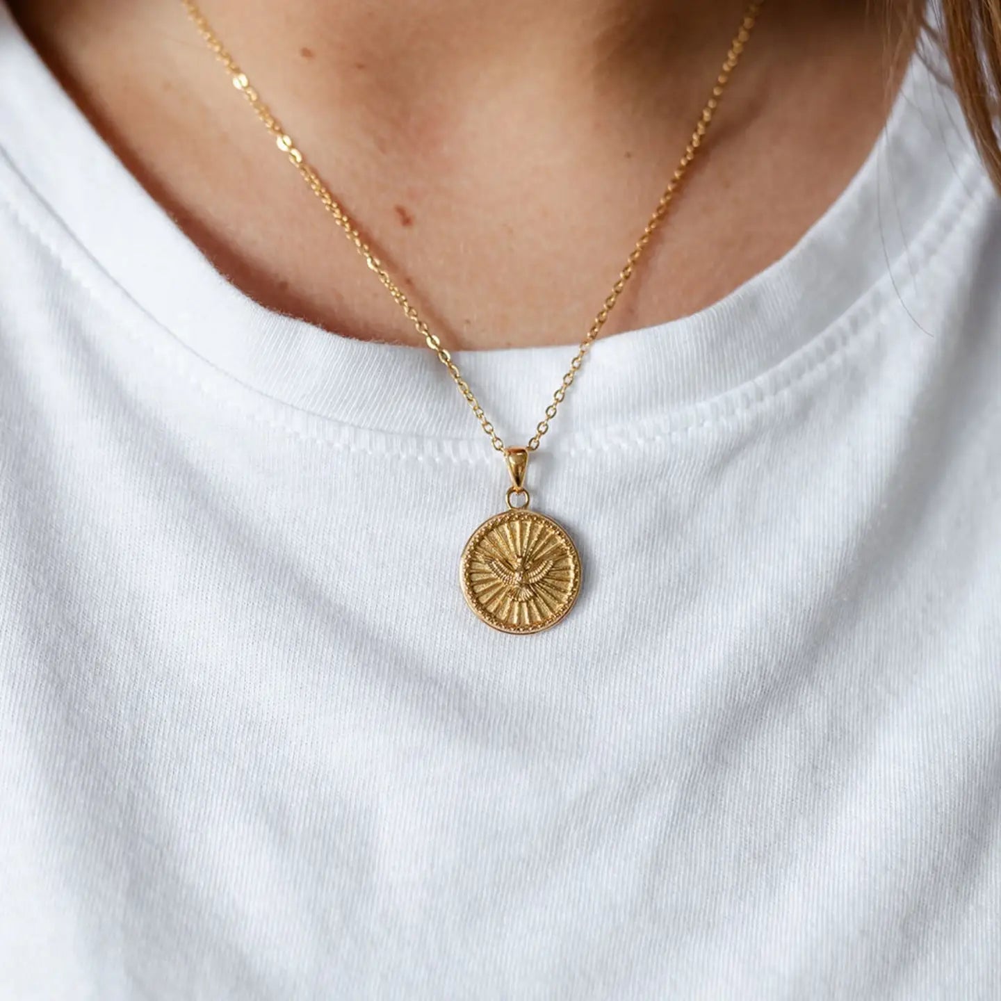 Gold Dove Necklace