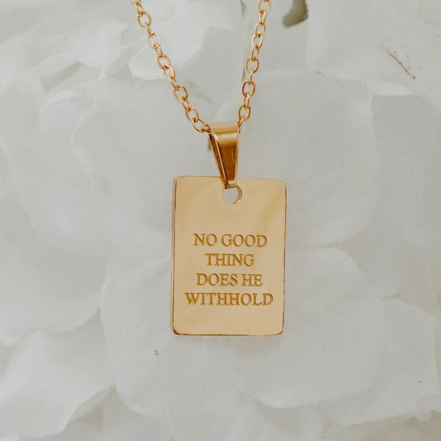 "No Good Thing Does He Withhold" Necklace