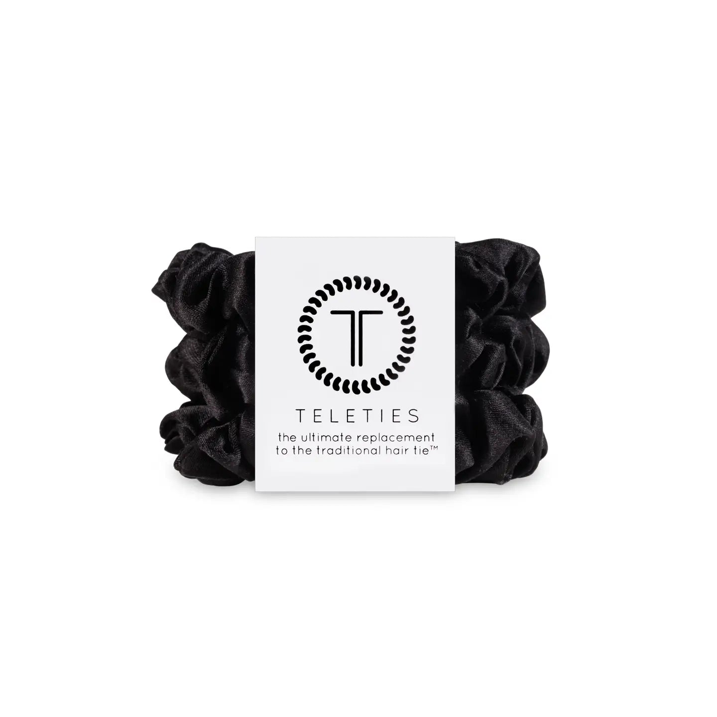 Small Jet Black Scrunchies