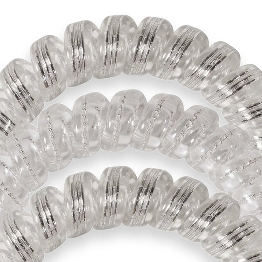 Large Silver Hair Ties