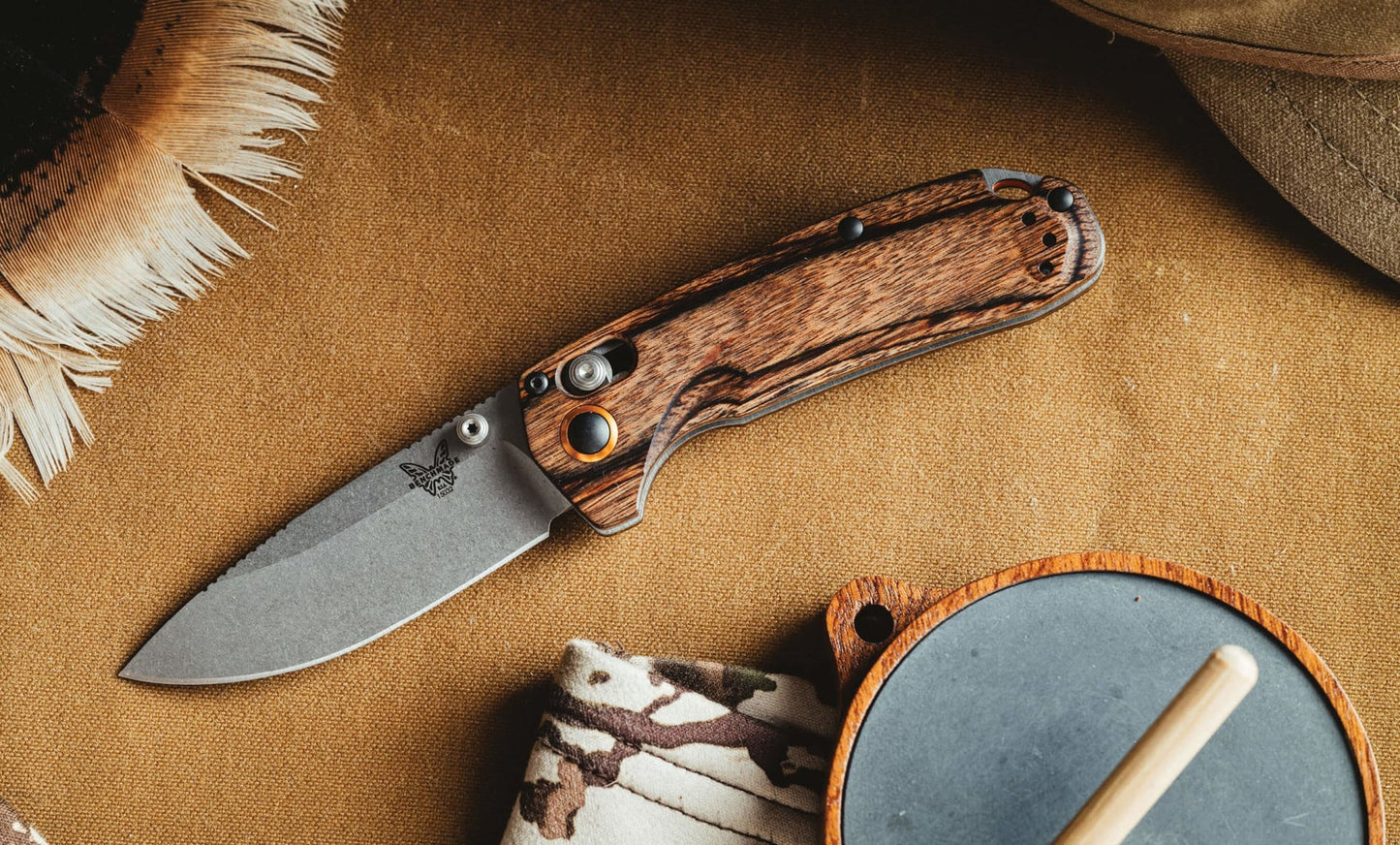 North Fork Dark Brown Wood Knife