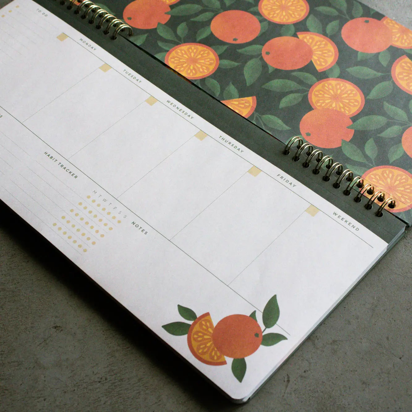 Productivity Desk Planner | Oranges