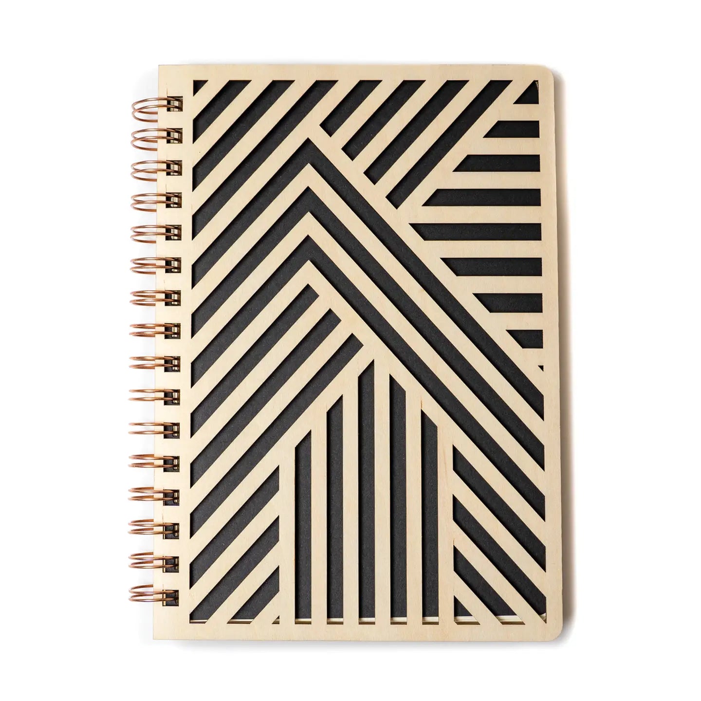 Spiral Bound Wooden Notebook
