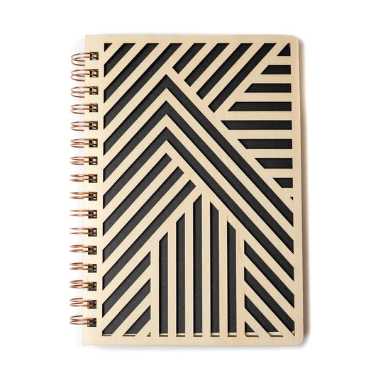 Spiral Bound Wooden Notebook