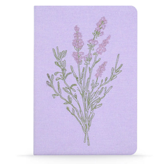 Embroidered Lavender Bunch Notebook