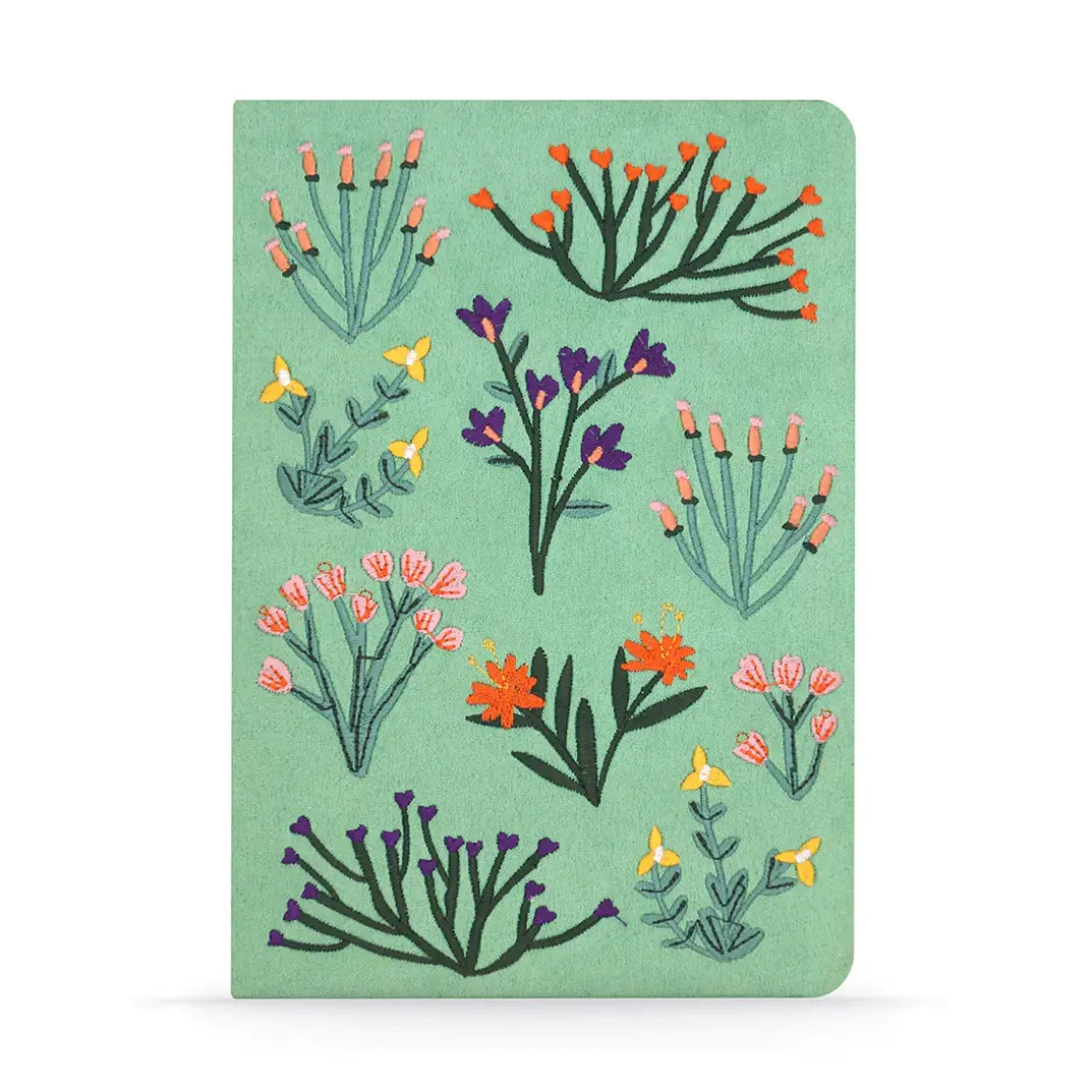 Embroidered Petite Blooms Notebook