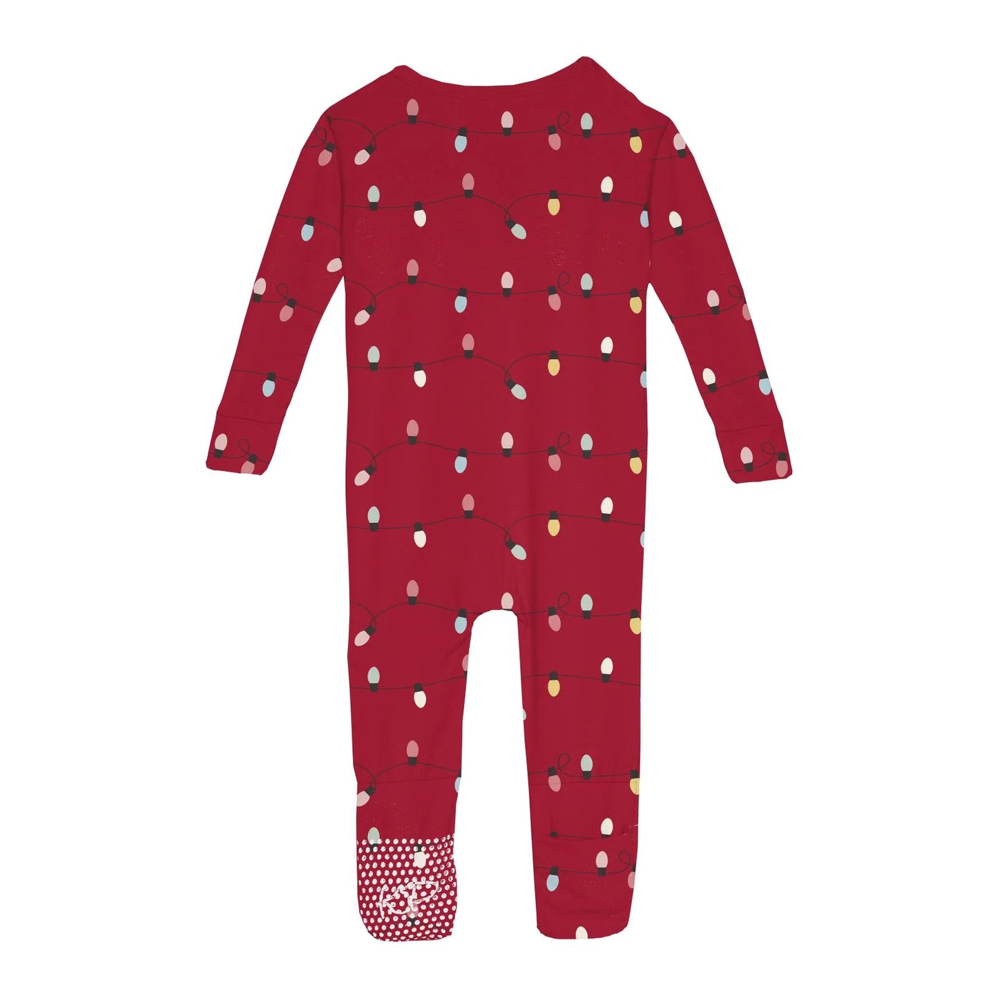 Crimson Holiday Lights Coverall