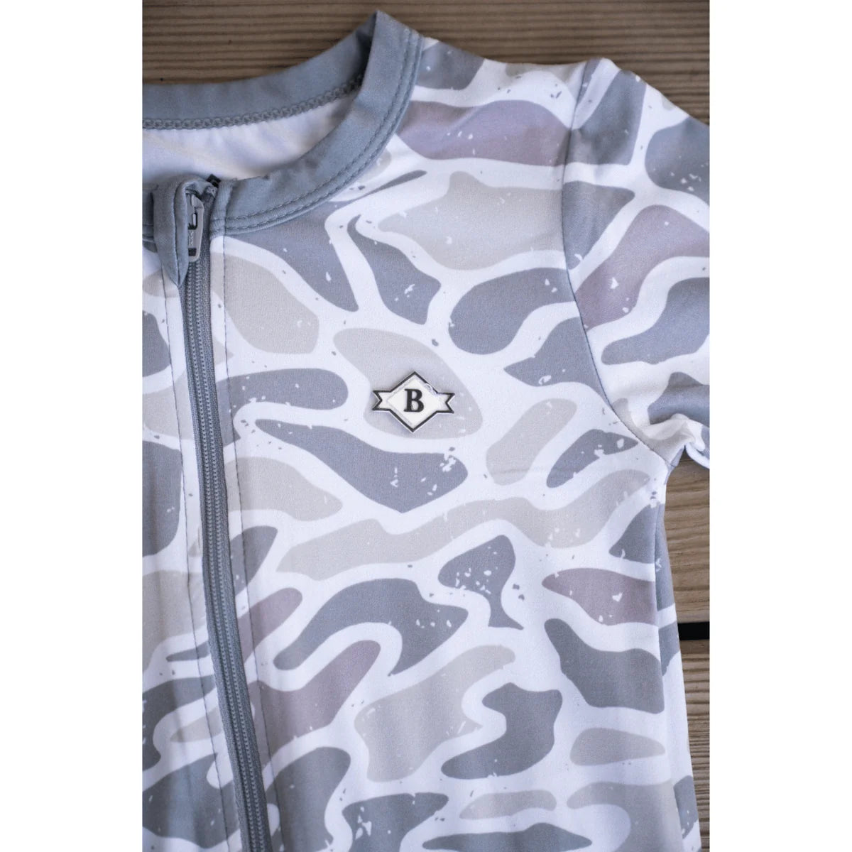 White Camo Baby Zip Up