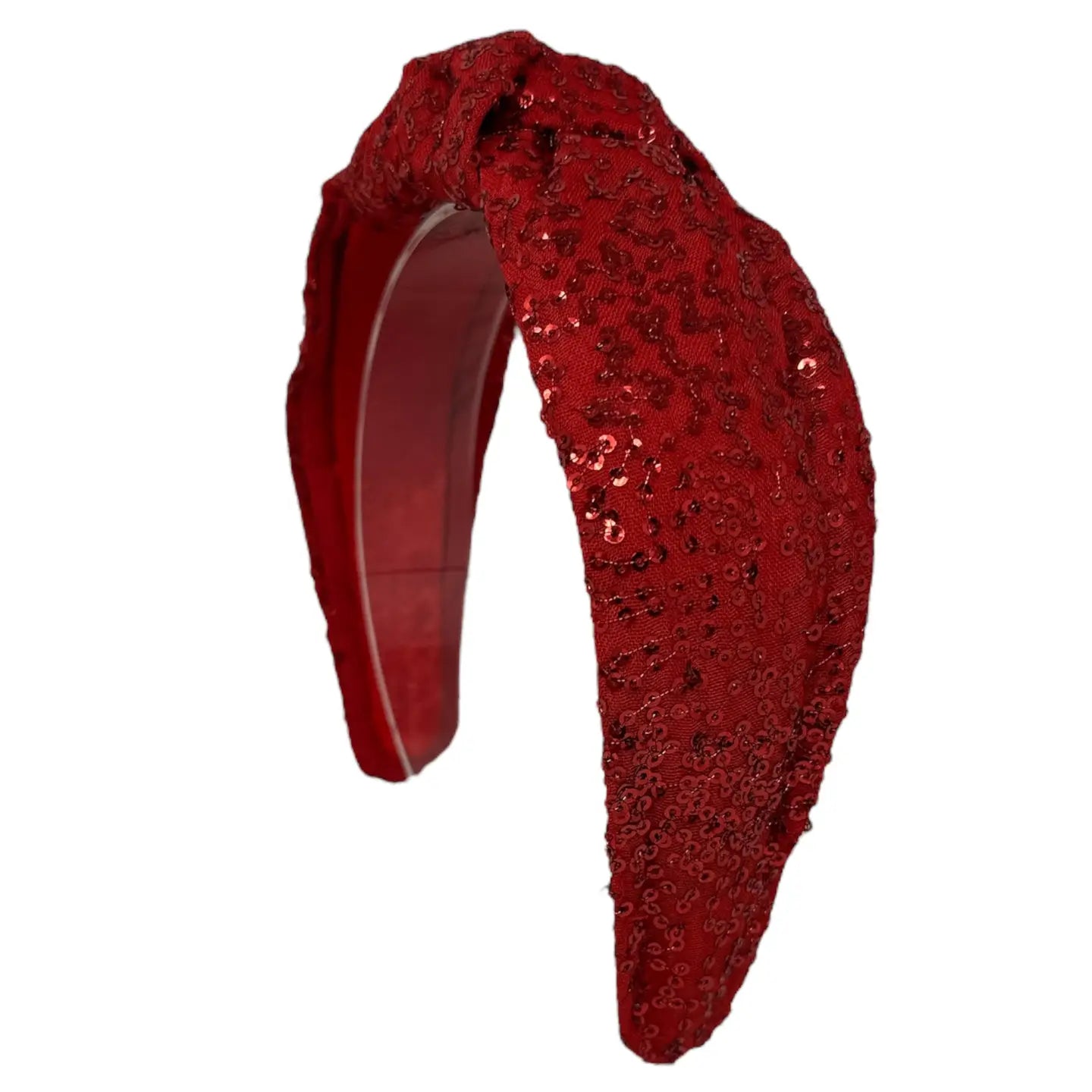 Red Sequin Knot Headband