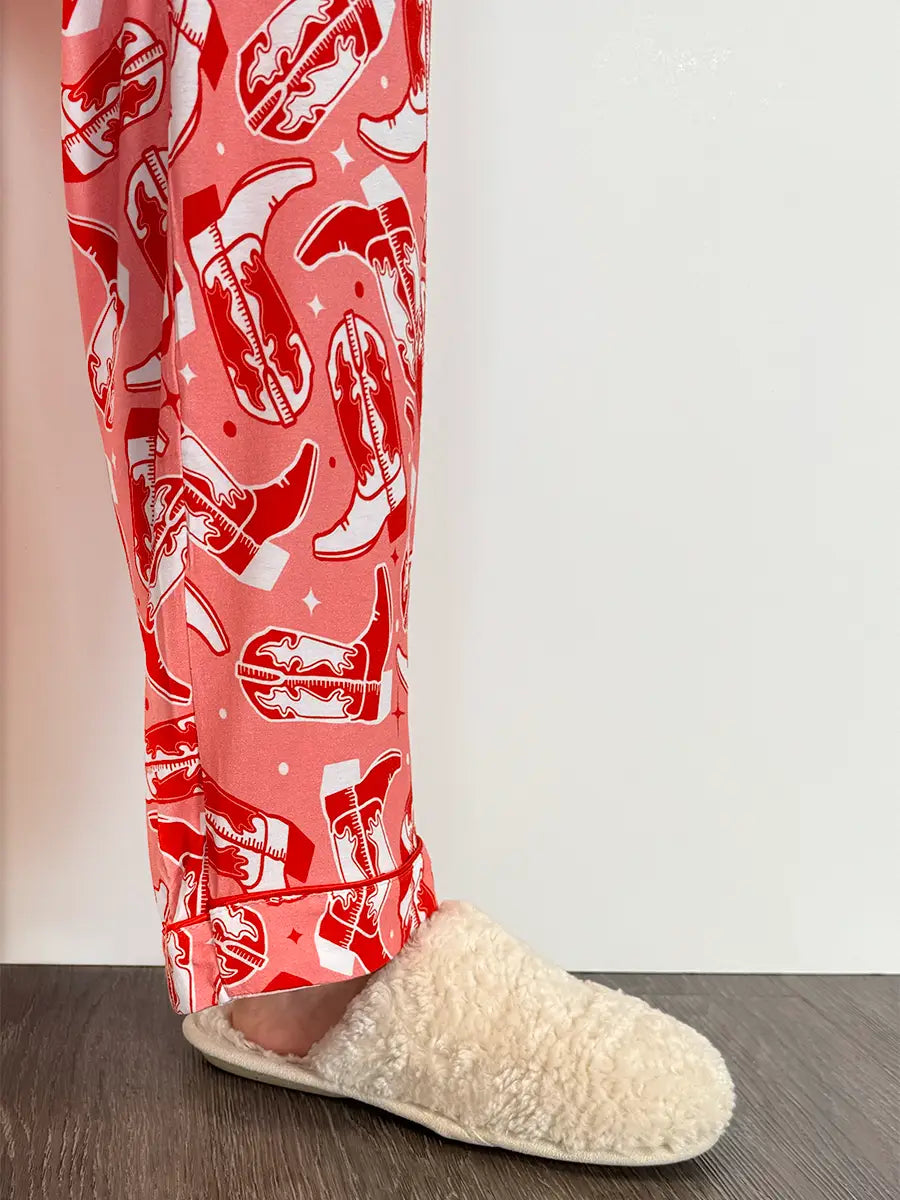 Cowgirl Boot Pajama Pants