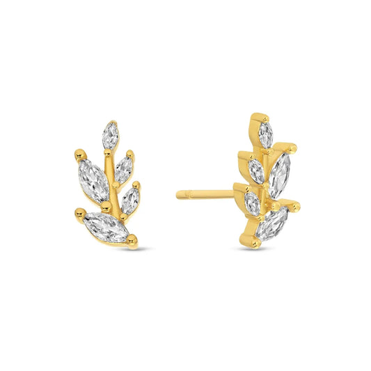 Leaf Stud Earrings