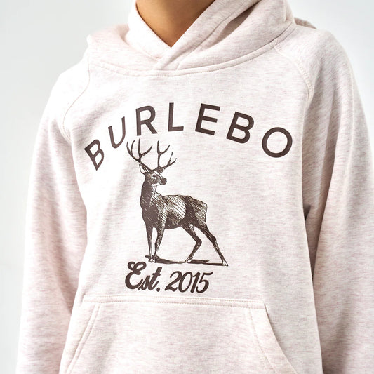 Whitetail Deer Heather Oatmeal Hoodie