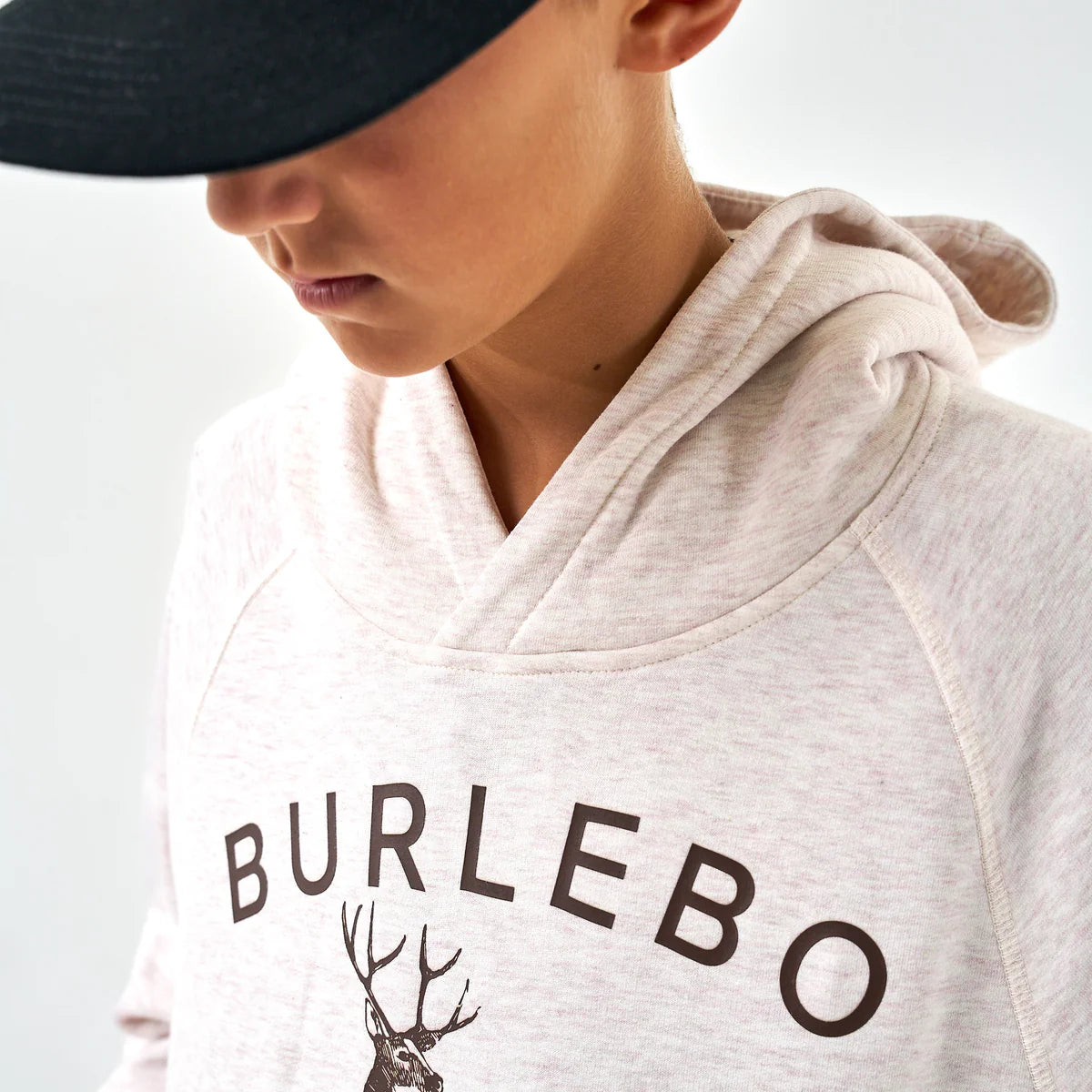 Whitetail Deer Heather Oatmeal Hoodie