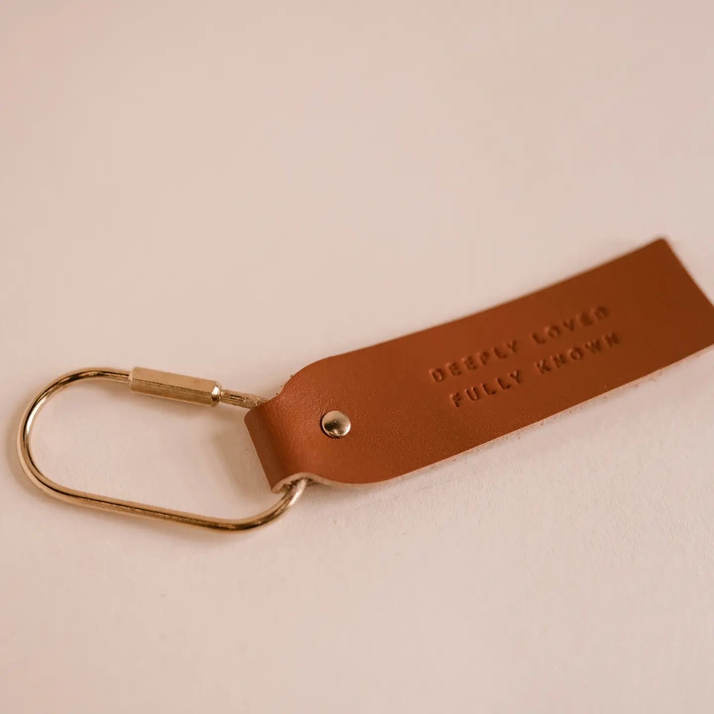 Deeply Loved Fully Known Keychain