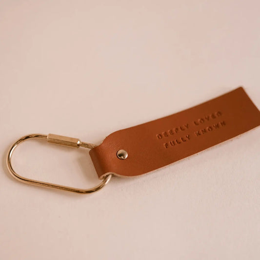 Deeply Loved Fully Known Keychain