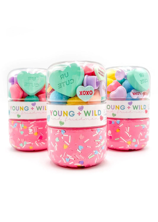 Pastel Hearts Grab & Go Dough Jar