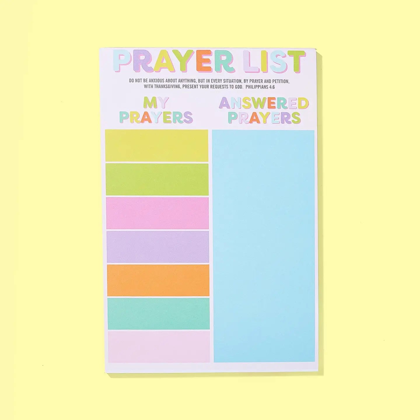 Prayer List Notepad