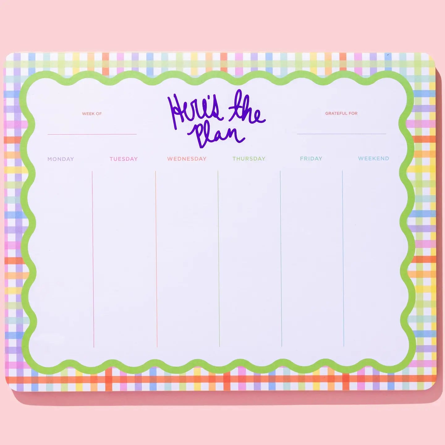 Weekly List Pad Planner