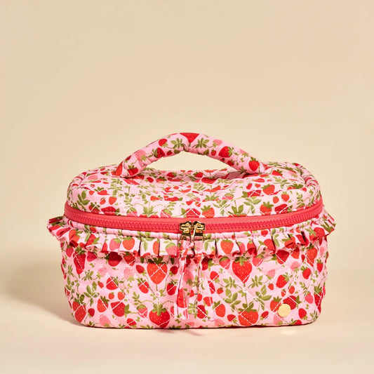 Glam Quilted Cosmetic Bag