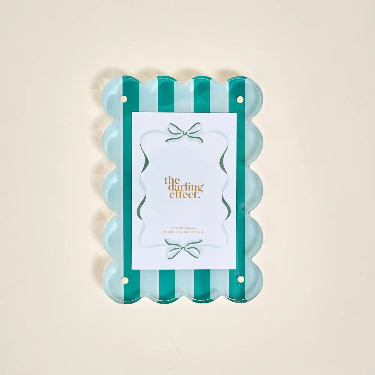 Rectangle Scalloped Acrylic Frame