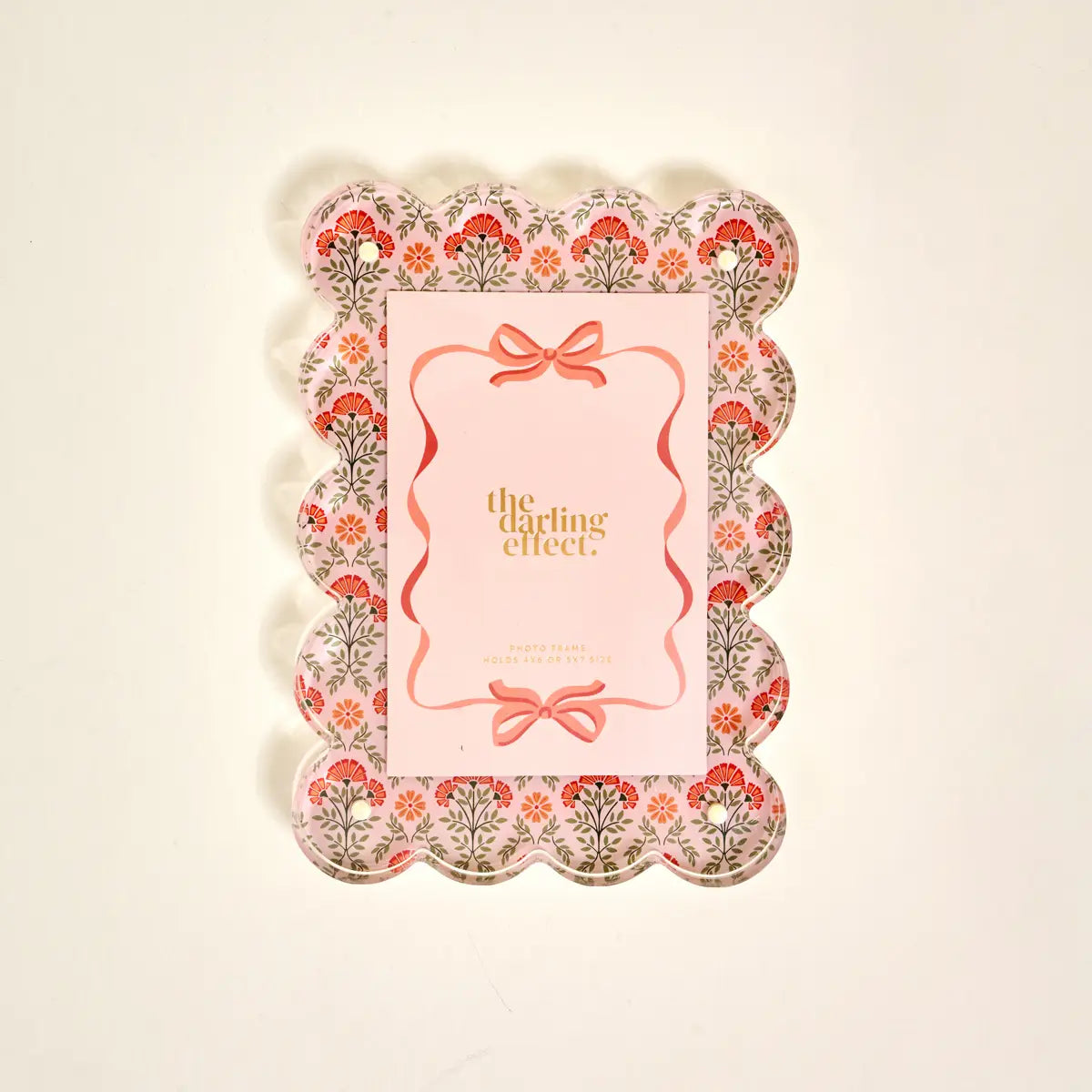 Rectangle Scalloped Acrylic Frame