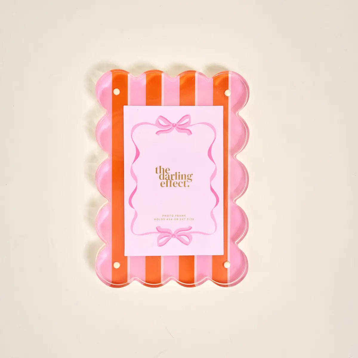Rectangle Scalloped Acrylic Frame
